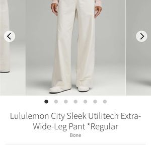 Lululemon city sleek utilitech Wide Leg Pants